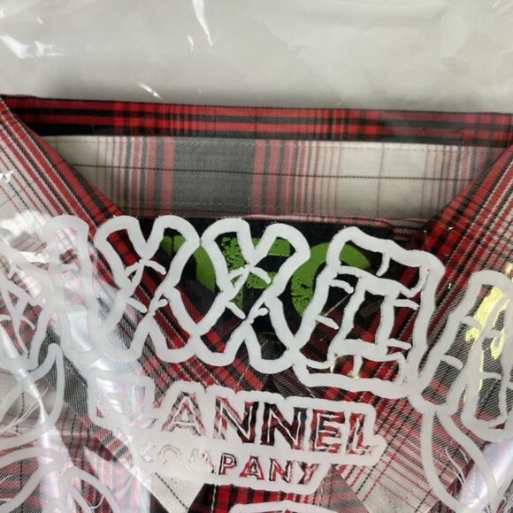 DIXXON Youth Division Shirt Boys XL Capone Bamboo Plaid Summer Camp Punk - Picture 5 of 6